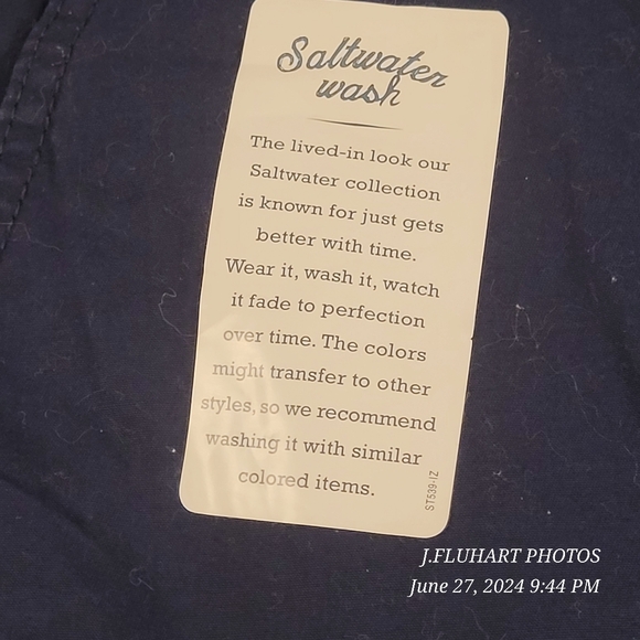 IZOD SALTWATER WASH CARGO SHORTS NAVY BLUE BNWT - Picture 2 of 16